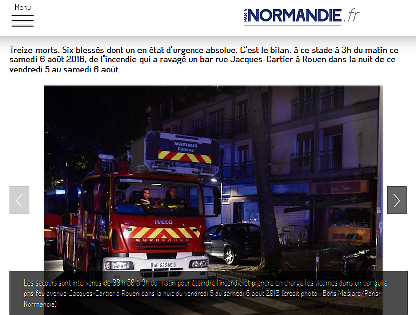 Al menos 13 muertos dejó incendio en un bar en Francia