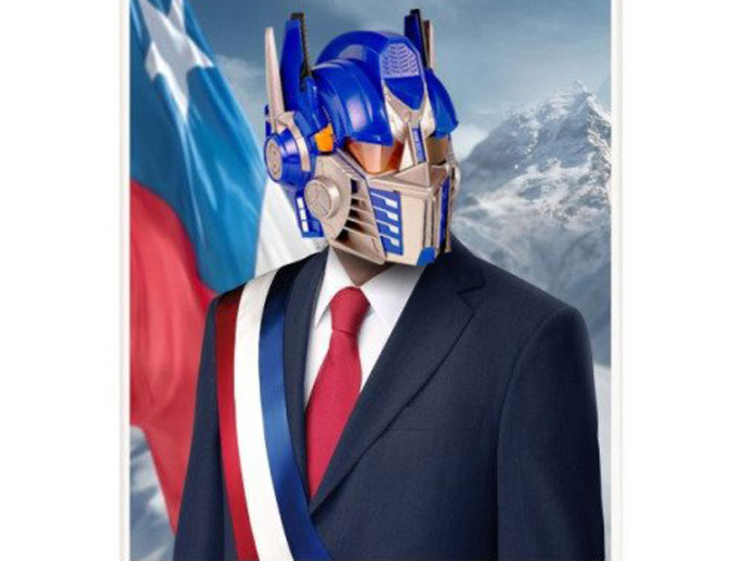 Internet se da un festín con la opción presidencial de Optimus Prime