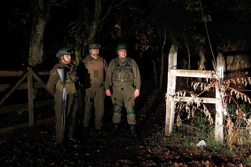 Un detenido y recuperación de armas dejó un allanamiento en una comunidad mapuche de Ercilla