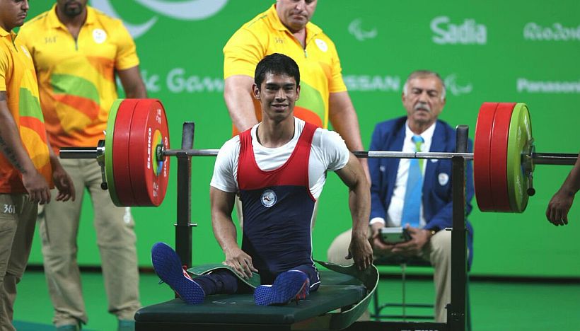 Jorge Carinao terminó sexto en el levantamiento de pesas de los Juegos Paralímpicos