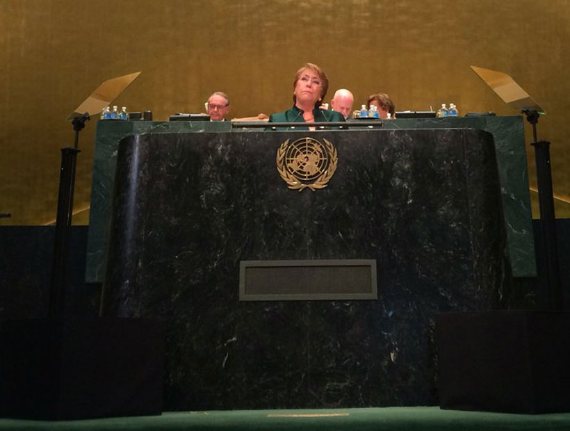 Bachelet denunció crisis global y defendió las reformas ante la ONU