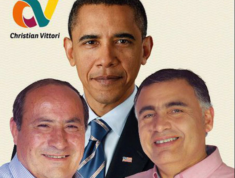 Candidato a concejal de Maipú hace campaña con imagen de Obama