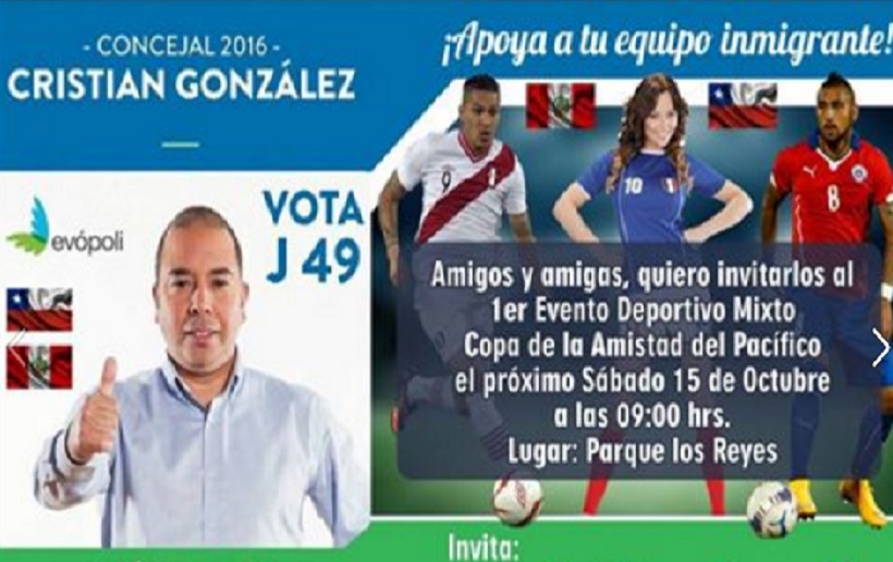 Candidato a concejal usó imagen de Arturo Vidal y le avisó por Twitter para evitar problemas