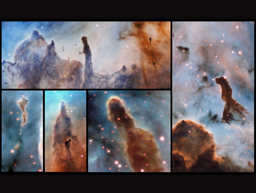 Astrónomos de ESO descubren "pilares de destrucción" en la nebulosa Carina