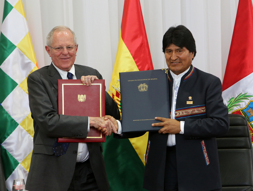 Evo Morales y Kuczynski pactaron facilitar el acceso de Bolivia al Pacífico