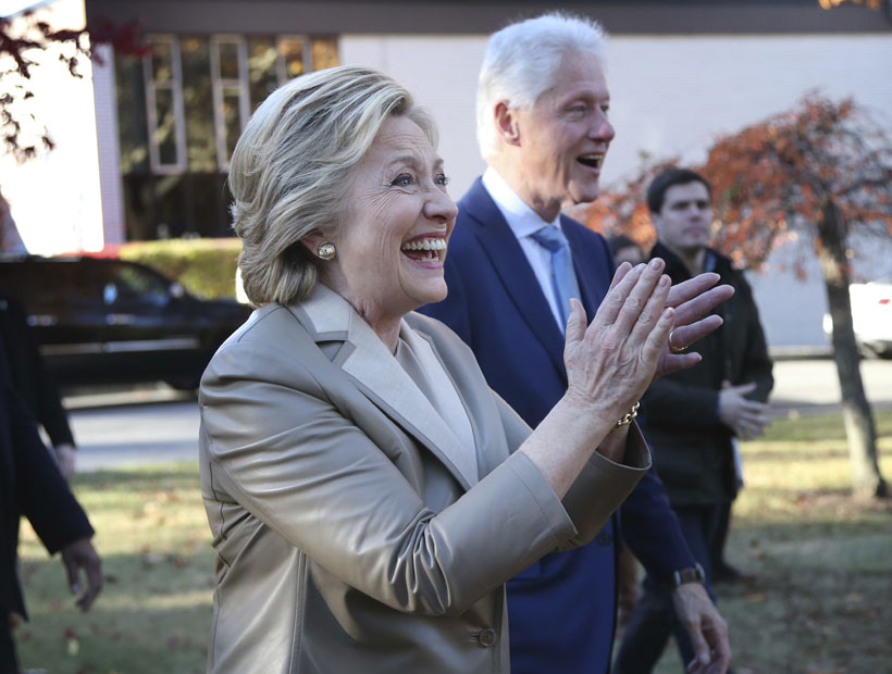 Hillary Clinton votó en Nueva York: 
