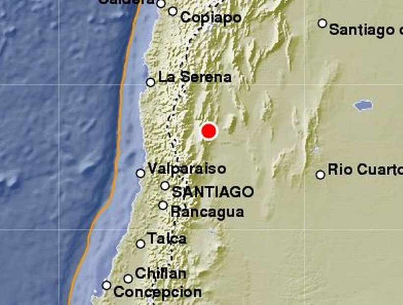 Fuerte sismo en Argentina remeció la zona central  de Chile