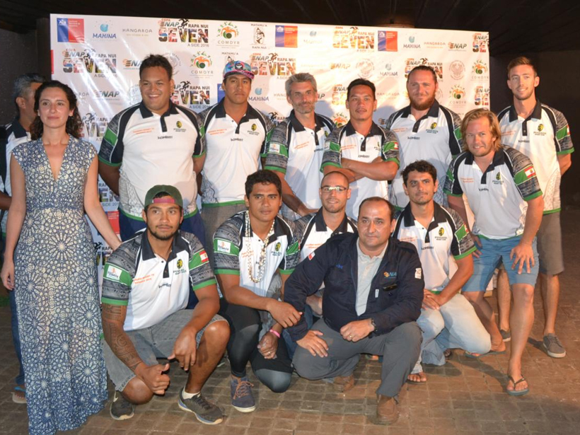 Con el apoyo de ENAP Isla de Pascua tiene primer torneo internacional de rugby