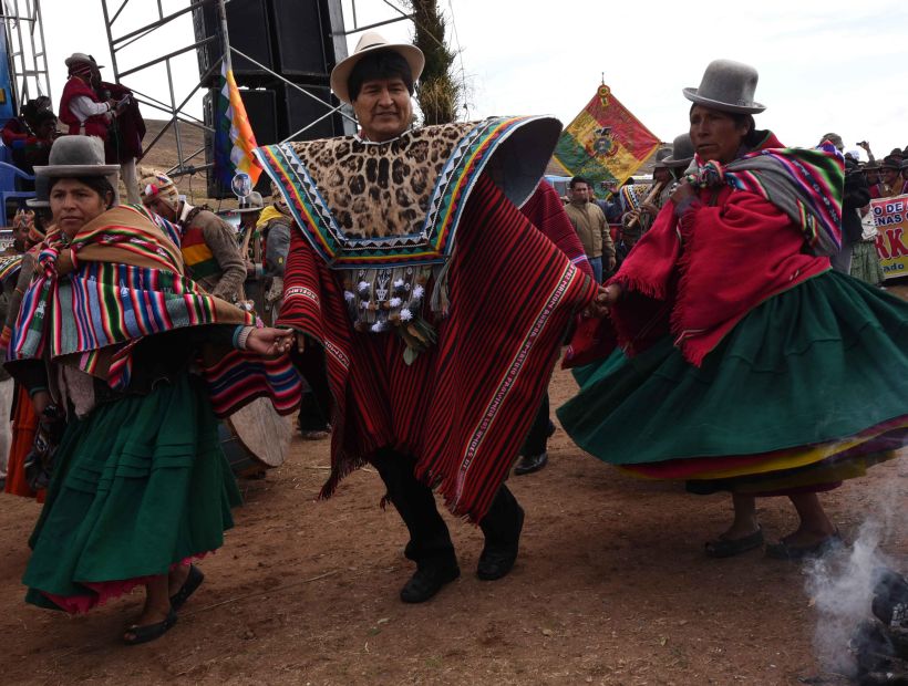 Evo Morales participó en ritos indígenas para pedir lluvias