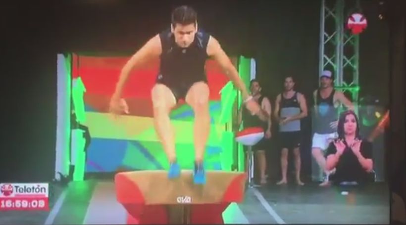 Así fue el salto del Rafa Araneda en Olimpiatón: 