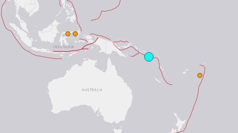 Terremoto 8° Richter afectó a las islas Salomón y SHOA evalúa amenaza de Tsunami