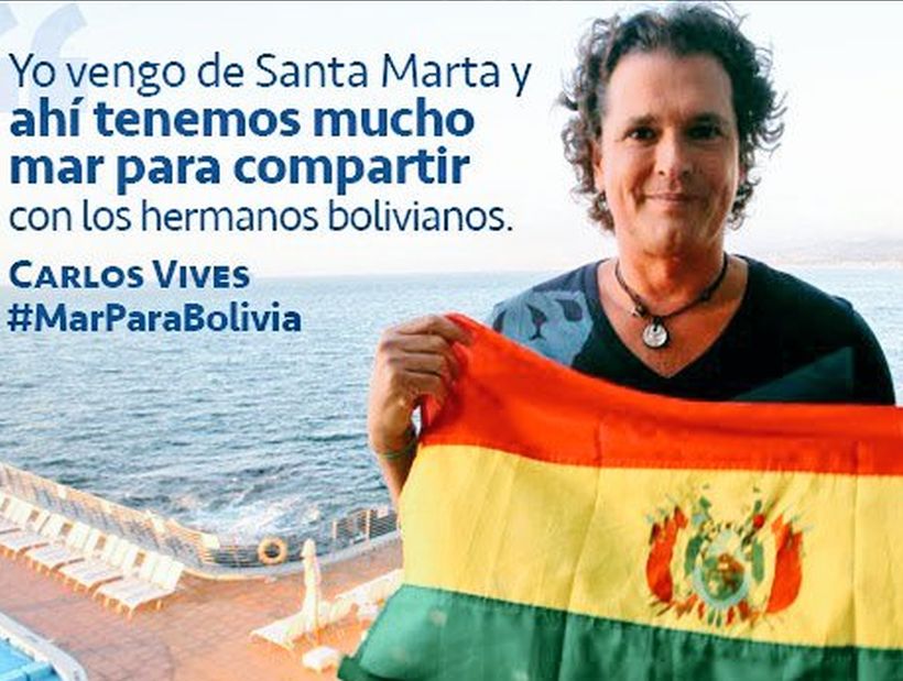 Evo Morales le agradeció a Carlos Vives por pedir salida al mar para Bolivia