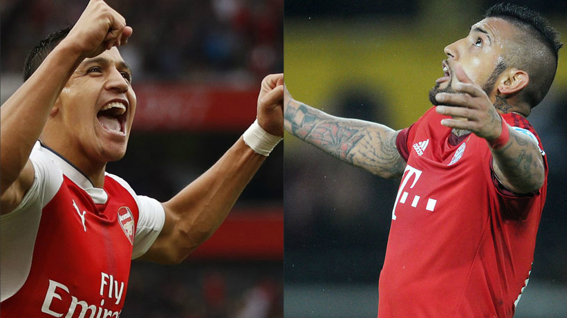 Alexis Sánchez y Arturo Vidal chocarán en octavos de la Champions League