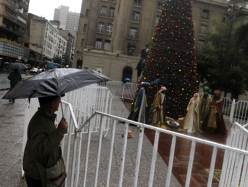 Este fue el diciembre más lluvioso en Santiago en los últimos 25 años