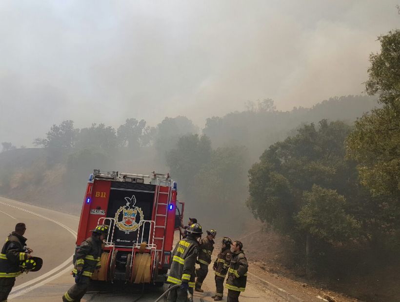 Incendio forestal en la Cuesta Barriga: no hay inmuebles afectados