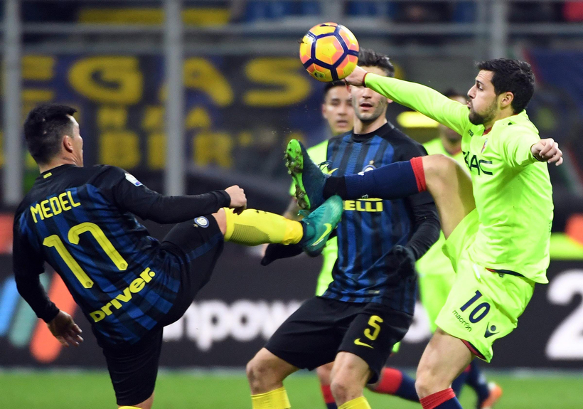Copa Italia: Inter de Medel se impuso al Bologna de Pulgar