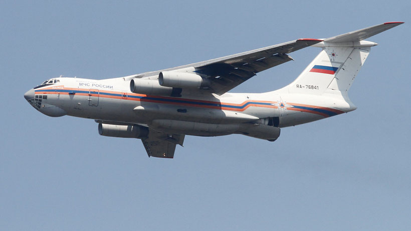 Conoce cómo opera el Ilyushin Il-76 que contribuye al combate de los incendios forestales