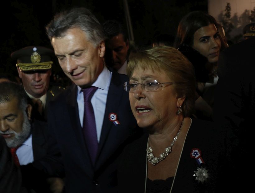 Bachelet en reunión con Macri: 