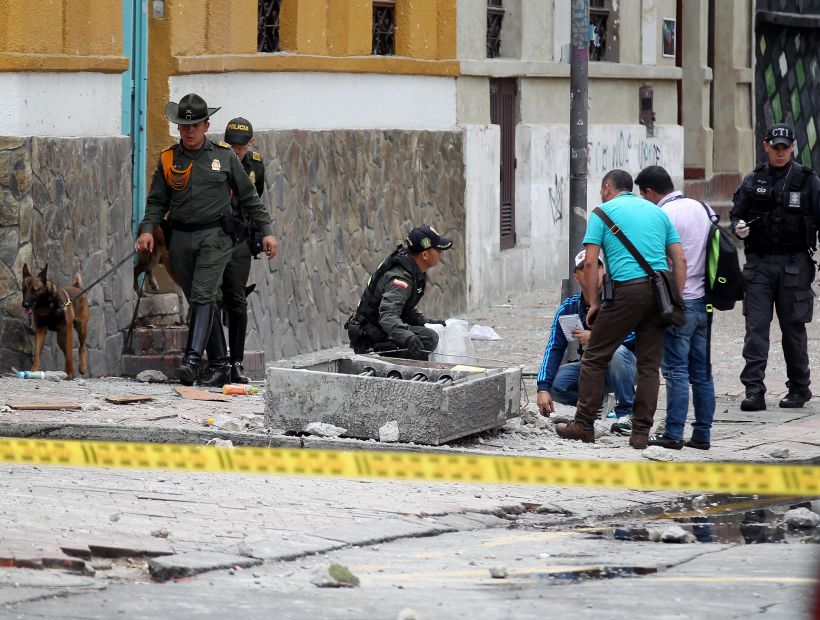 Atentado en el centro de Bogotá causó 26 heridos