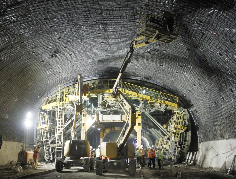 Obras del túnel Kennedy presentan un 70% de avance