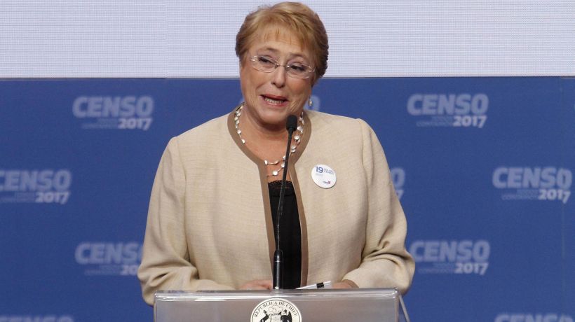 Presidenta Bachelet tras capacitón del Censo 2017: 