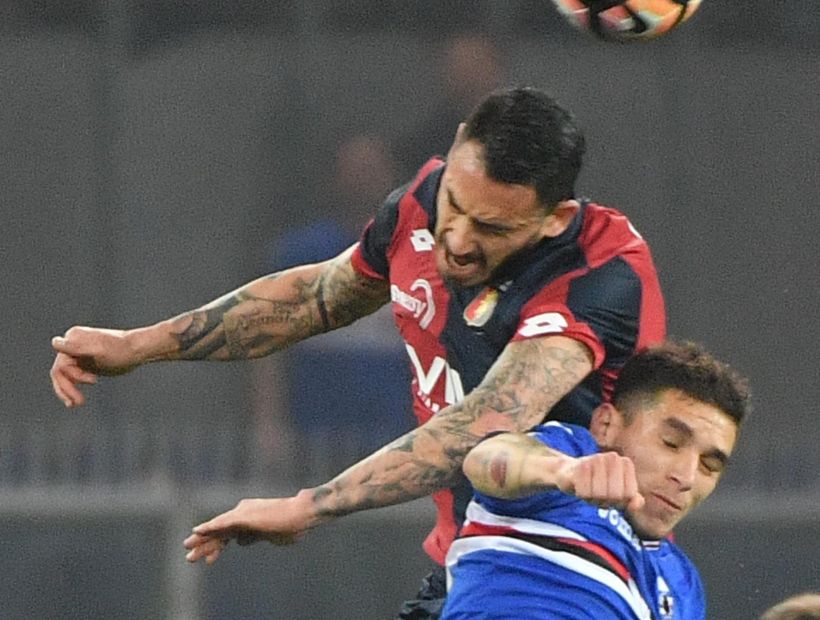 Con Pinilla de titular el Genoa perdió 1-0 contra la Sampdoria por la liga italiana