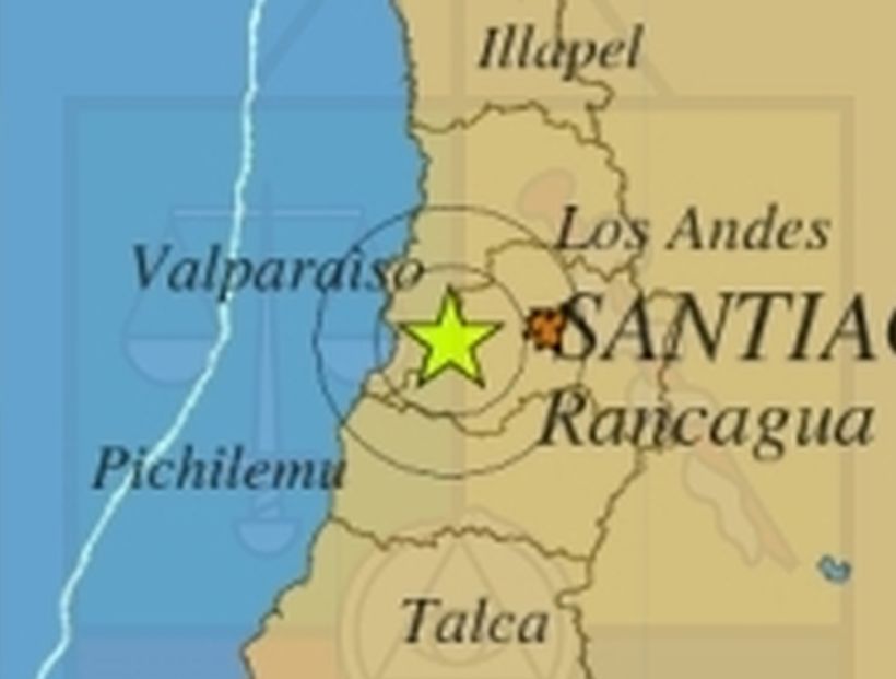 Sismo 4,1° Richter se sintió en las regiones Metropolitana y O'Higgins