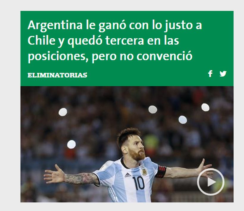 La prensa argentina no quedó convencida con su equipo: 