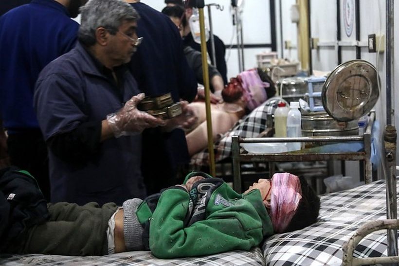 Suben a 72 los muertos por un ataque químico en Siria