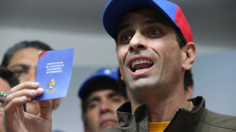 El opositor venezolano Henrique Capriles aseguró que fue inhabilitado por 15 años