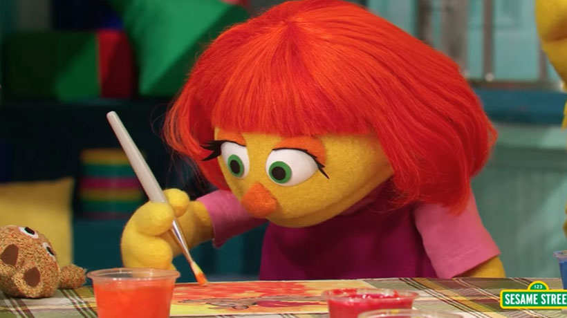 Plaza Sésamo: hoy debutó en TV Julia, la muppet con autismo