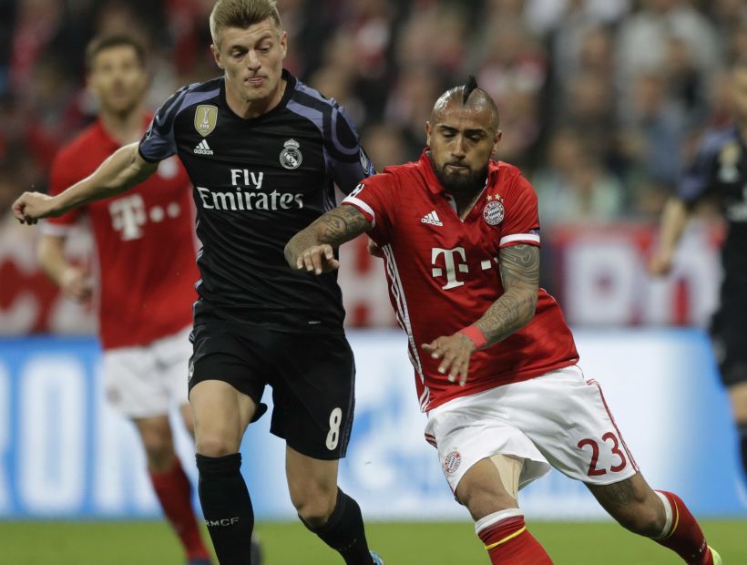 Con gol de Vidal el Bayern vence 1-0 a Real Madrid por los cuartos de la Champions League