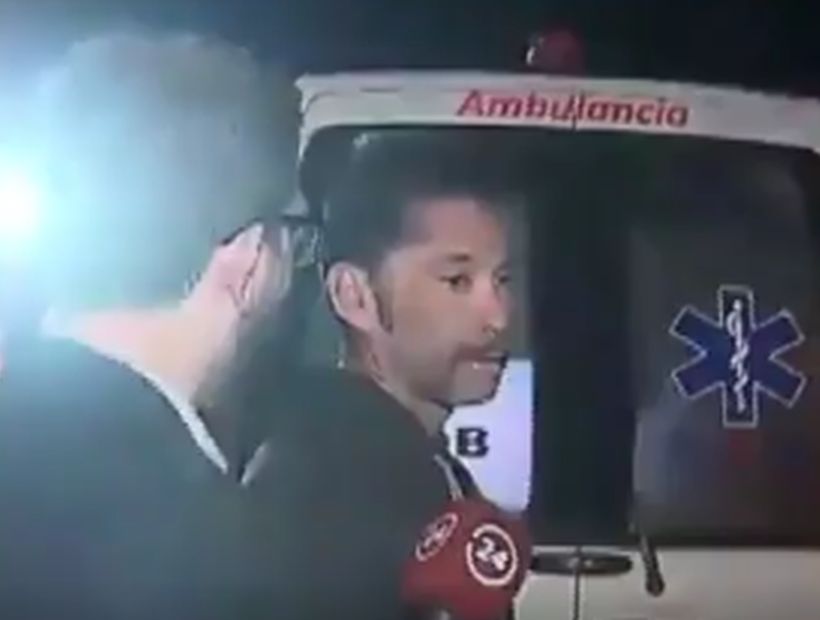 [VIDEO] La poco amable respuesta del Chino Ríos a un periodista tras su accidente de tránsito