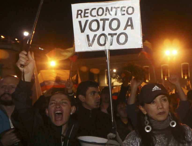En ocho horas 600 funcionarios harán recuento parcial de elecciones en Ecuador
