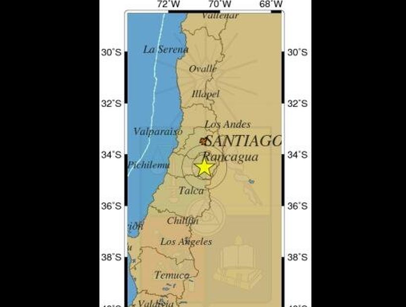 Un sismo 4,5 Richter se sintió en la zona central
