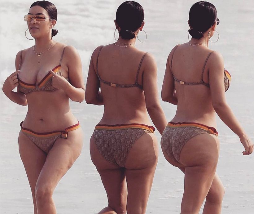 Kim Kardashian respondió a las críticas por su celulitis