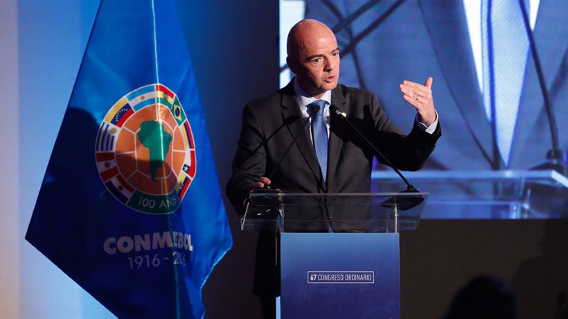 Presidente de la FIFA confirmó seis cupos directos para Sudamérica en el mundial 2026