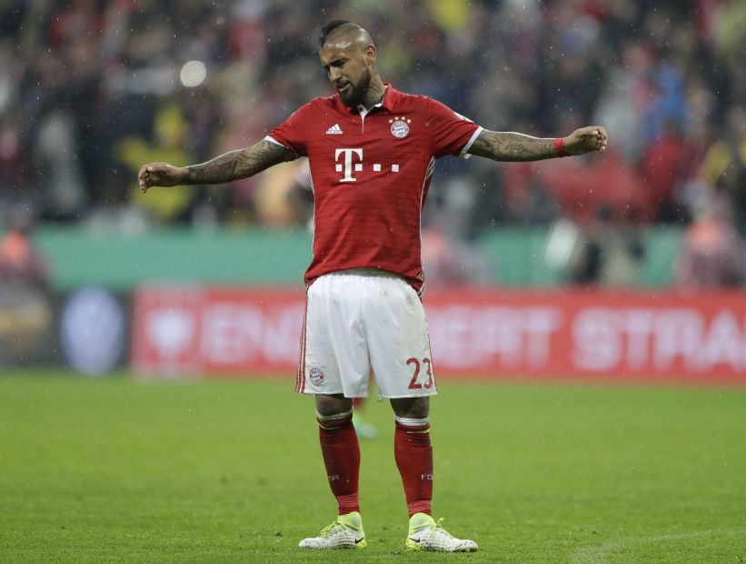 Vidal y el Bayern se quedaron sin la final de la Copa de Alemania tras caer 3-2 ante Borussia Dortmund