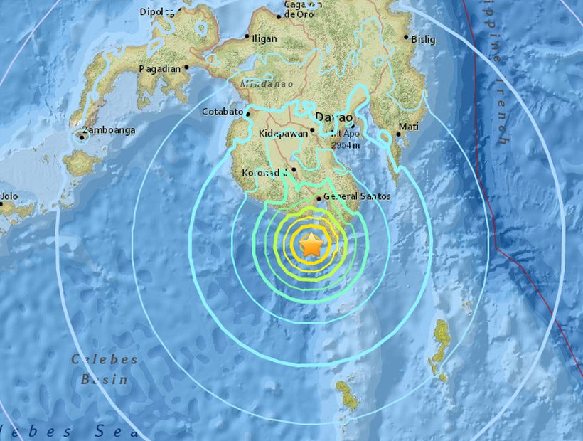 Sismo 6.8 Richter en Filipinas: el Shoa descartó tsunami para Chile