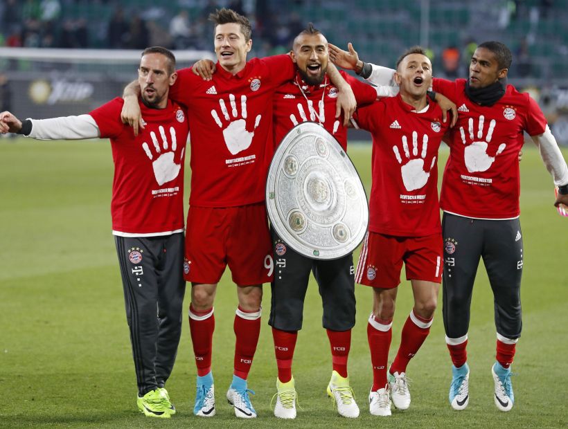 Vidal campeón en Alemania: Bayern goleó al Wolfsburgo y sumó su quinta Bundesliga consecutiva