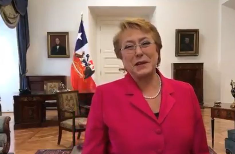 Bachelet saludó a los trabajadores: 