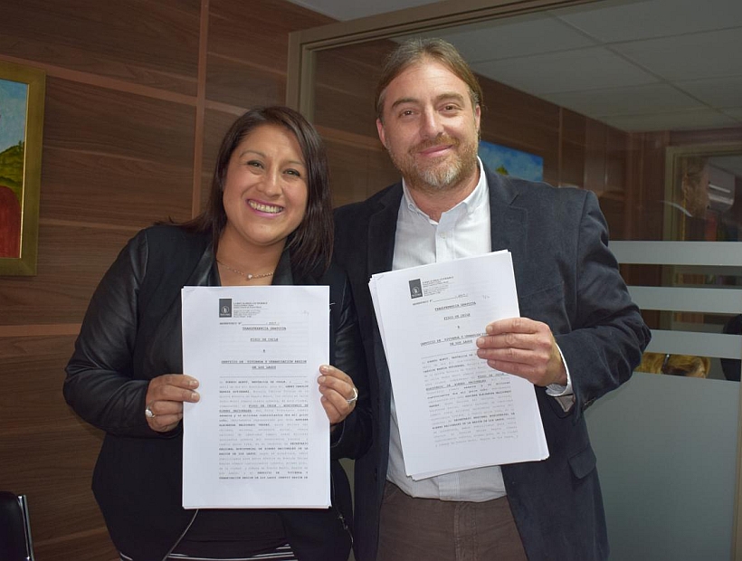 Transfirieron terrenos en Chaitén para viviendas sociales
