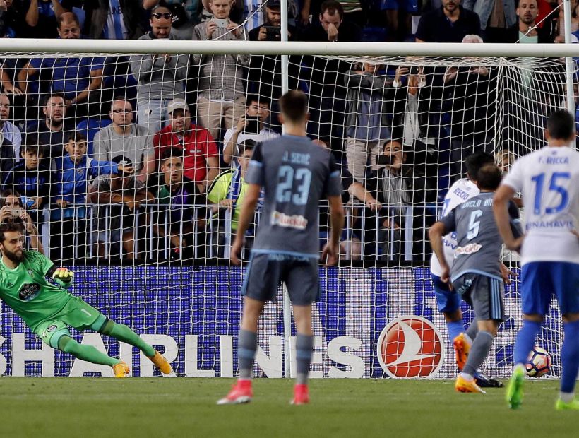 El Celta con Marcelo Díaz fue goleado 3-0 por el Málaga