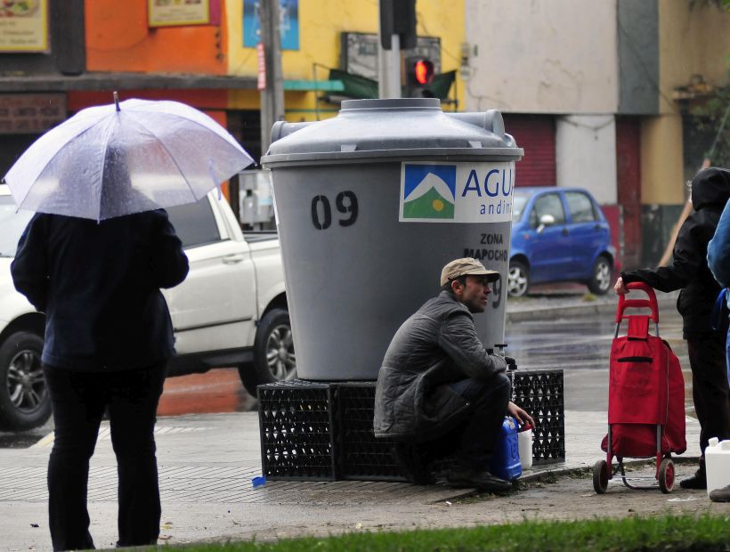 Aguas Andinas anunció estado de alerta preventiva por las lluvias pronosticadas para mañana