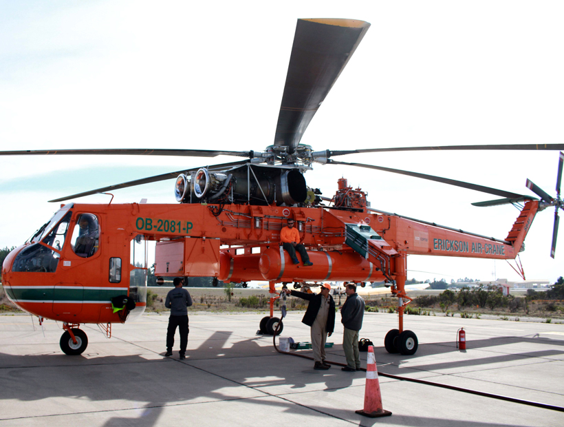 En 360 grados: así es "Elvis", el helicóptero que luchó tres meses contra los incendios forestales