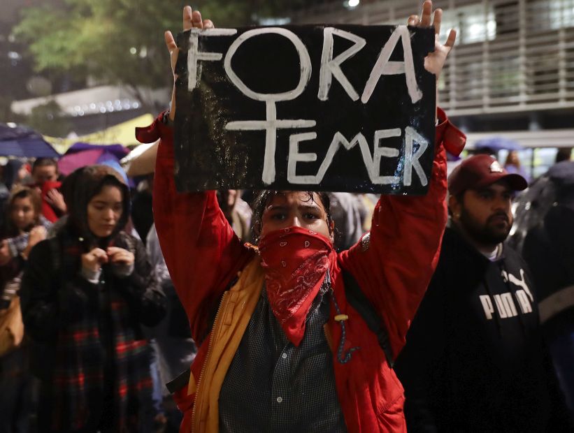Miles de brasileños protestaron contra Temer y pidieron elecciones directas
