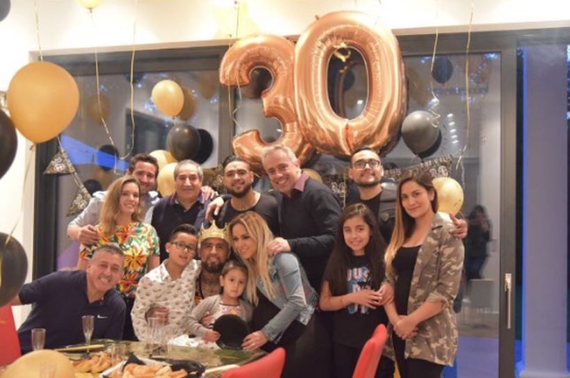 Arturo Vidal celebró sus 30 años y compartió sus agradecimientos en redes sociales