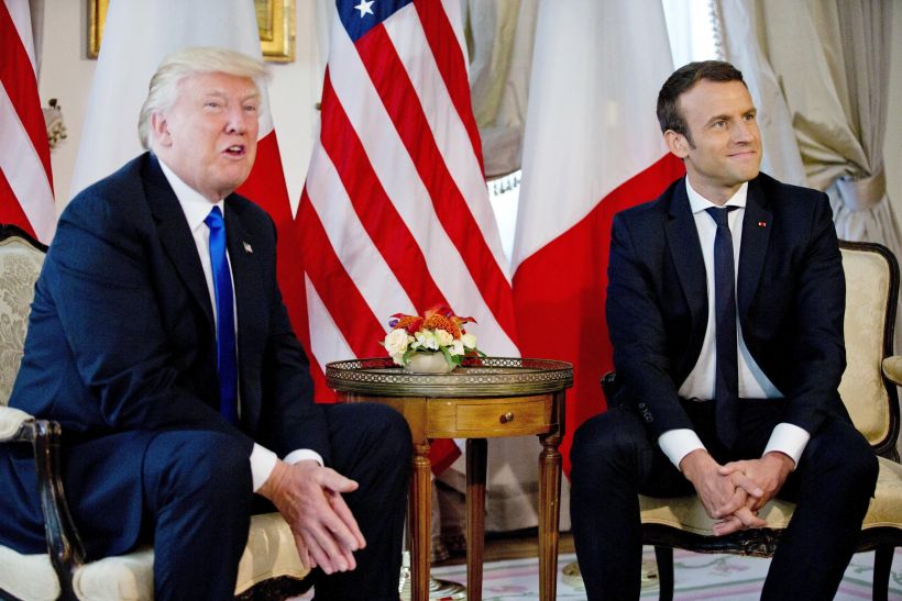 Macron reversionó el eslogan de Trump para rechazar el retiro de EE.UU del acuerdo de París