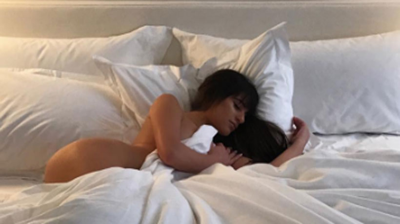 Las sensuales fotos de Lea Michele en la cama