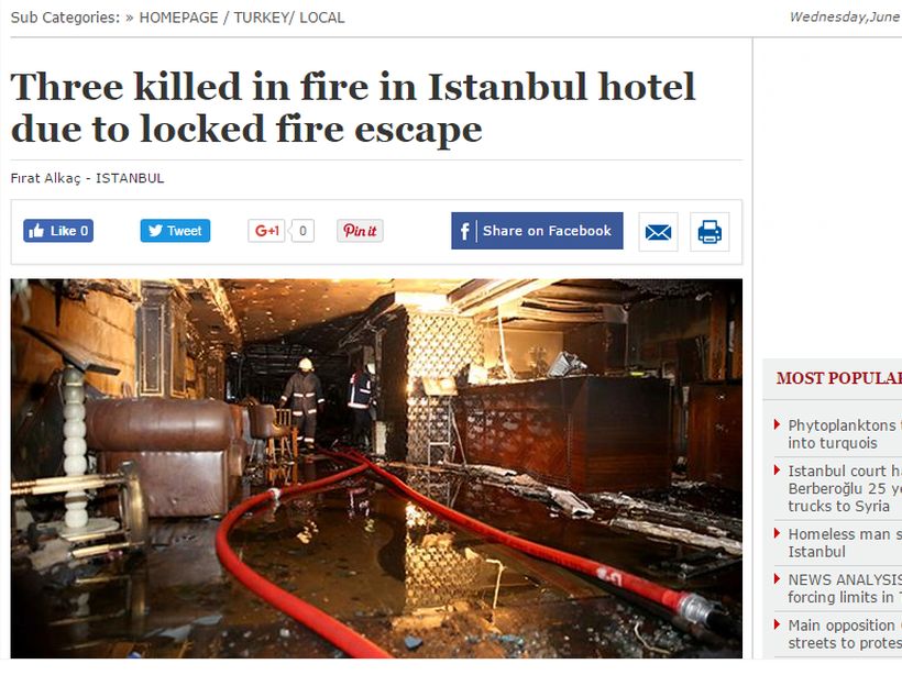 Chileno murió en el incendio de un hotel en Estambul